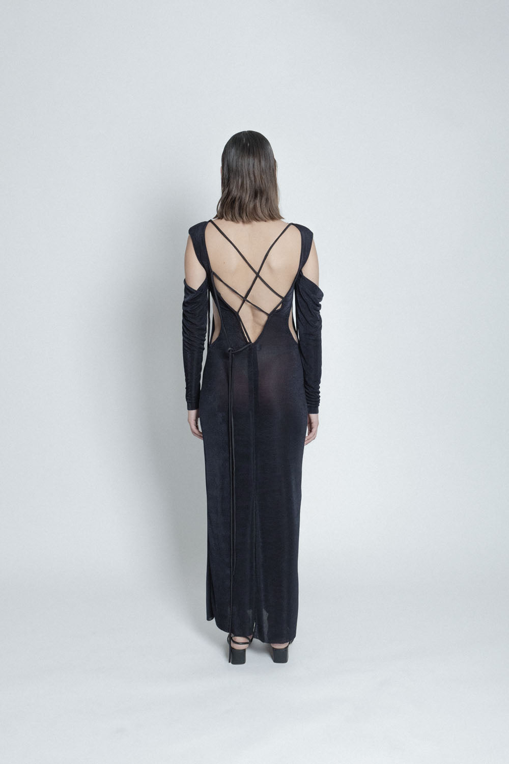 Vestido Violet Cutouts